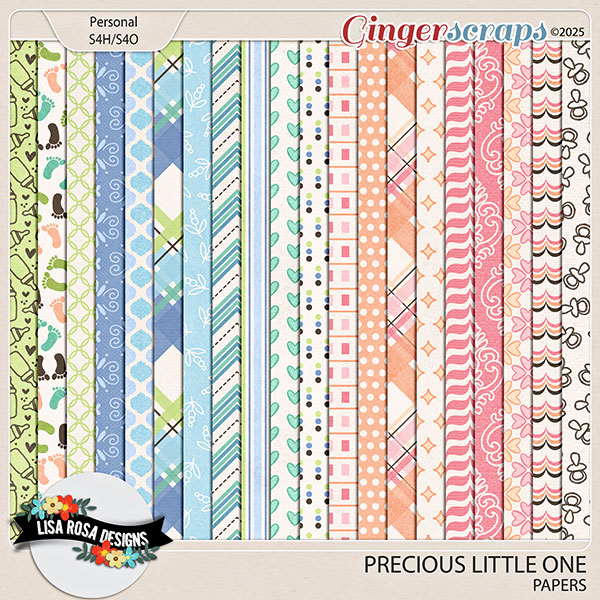 Precious Little One - Papers by Lisa Rosa Designs