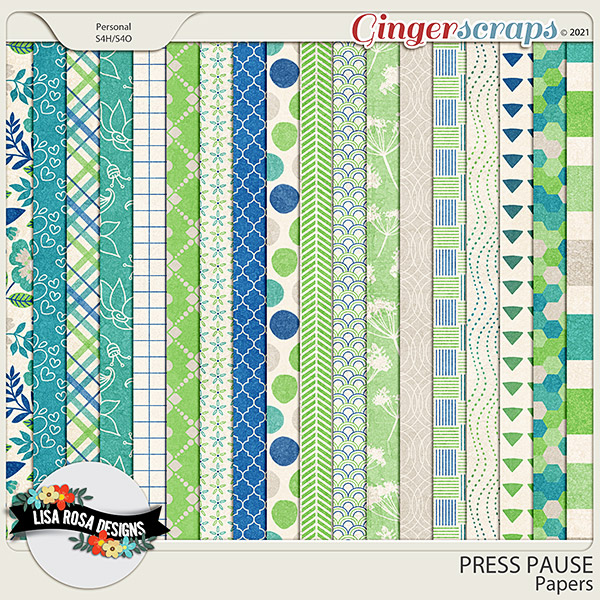 Press Pause - Papers by Lisa Rosa Designs