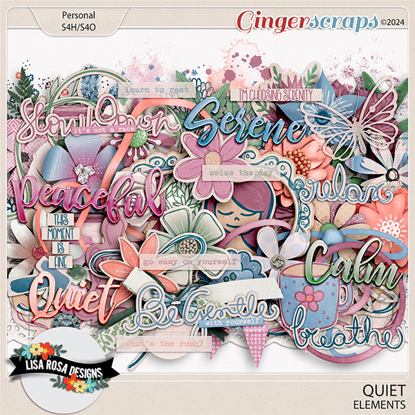 Quiet - Elements by Lisa Rosa Designs