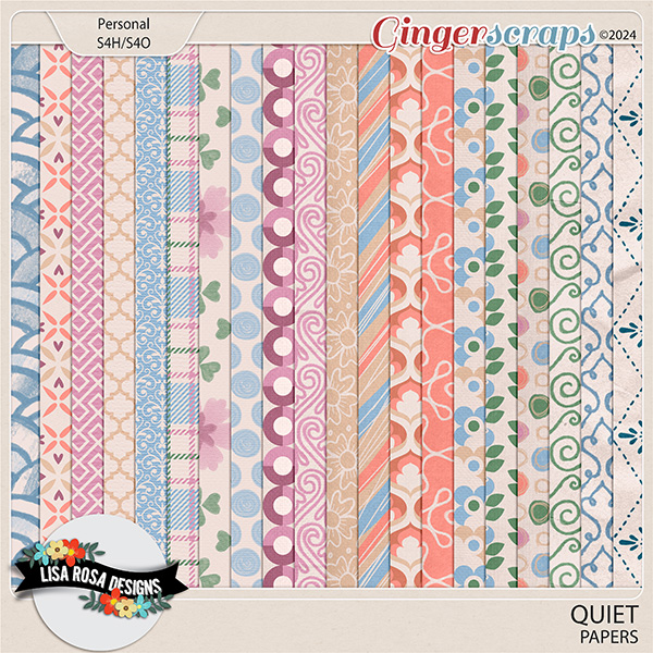 Quiet - Papers by Lisa Rosa Designs