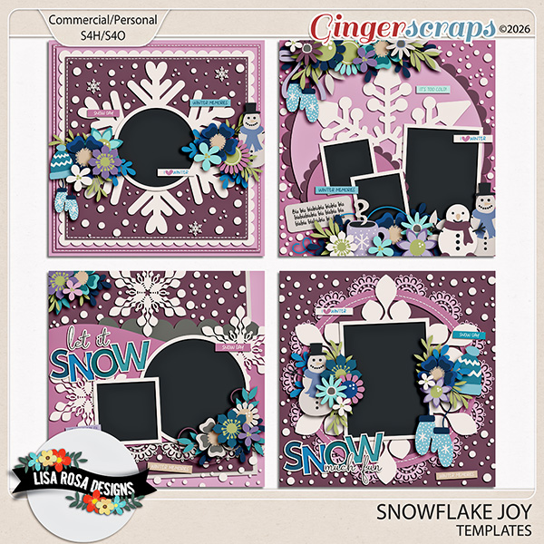 Snowflake Joy - Templates by Lisa Rosa Designs