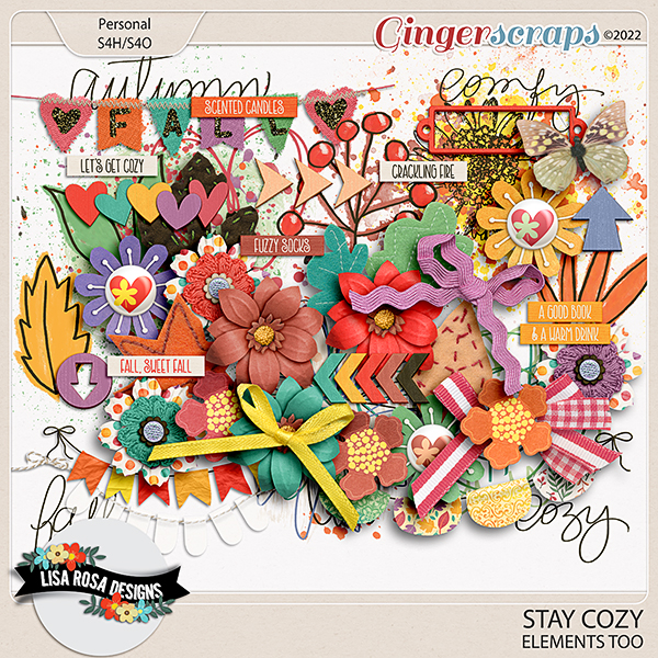 Stay Cozy - Elements Too by Lisa Rosa Designs