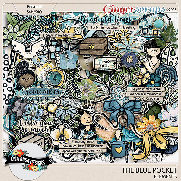 The Blue Pocket - Elements by Lisa Rosa Designs