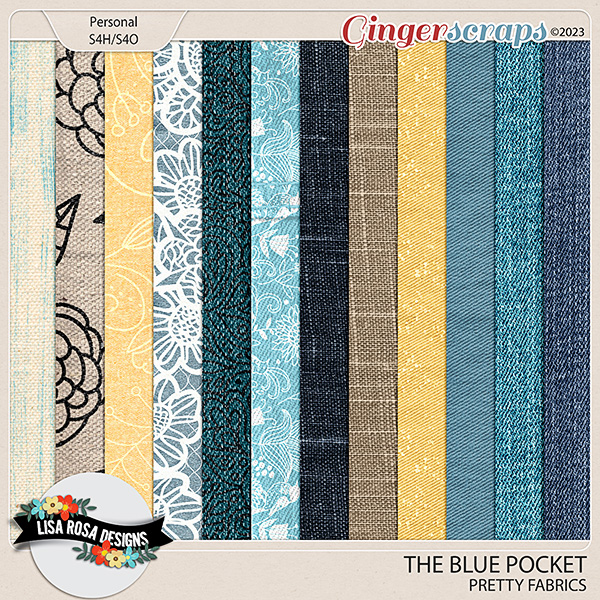 The Blue Pocket - Fabrics by Lisa Rosa Designs