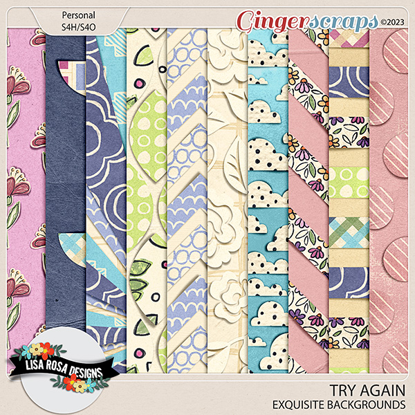 Try Again - Exquisite Backgrounds by Lisa Rosa Designs