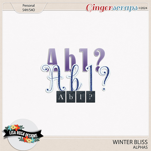 Winter Bliss - Alphas by Lisa Rosa Designs