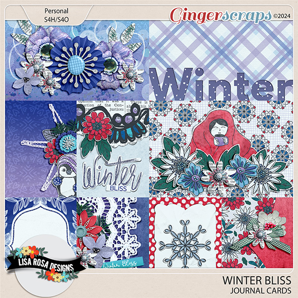 Winter Bliss - Journal Cards by Lisa Rosa Designs