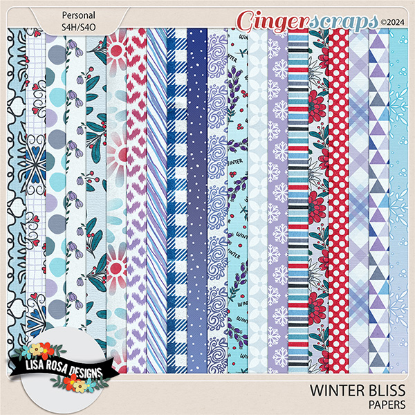 Winter Bliss - Papers by Lisa Rosa Designs