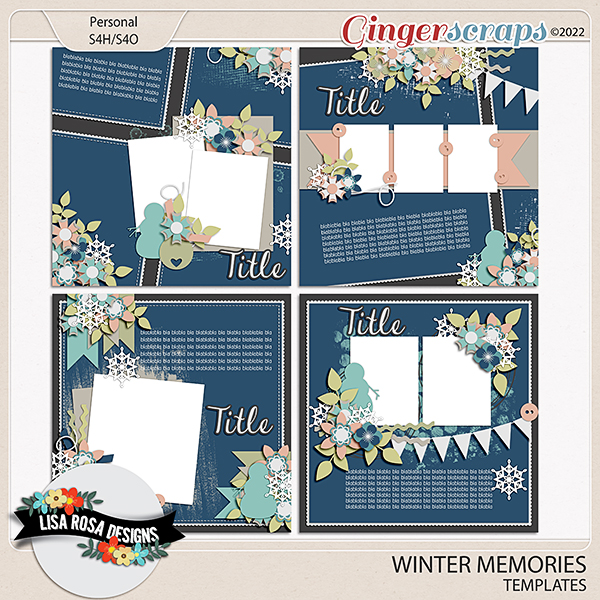 Winter Memories - Templates by Lisa Rosa Designs