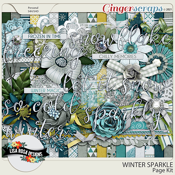 Winter Sparkle - Page Kit by Lisa Rosa Designs