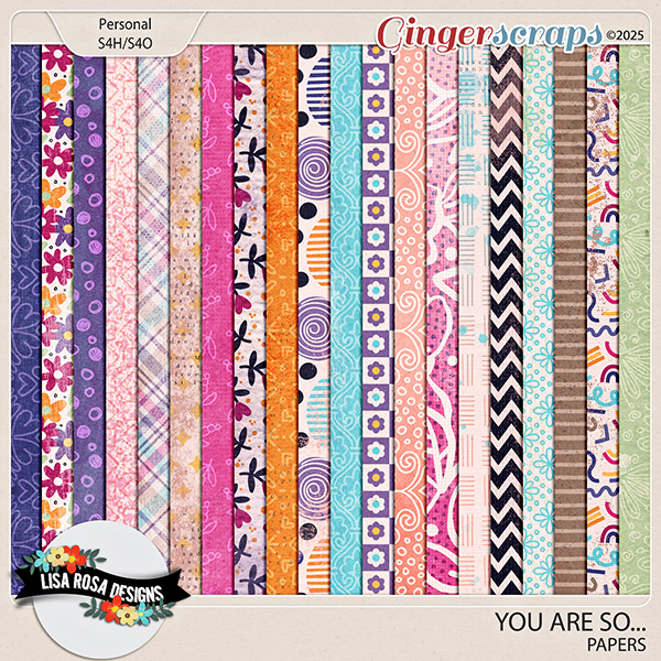 You Are So - Papers by Lisa Rosa Designs