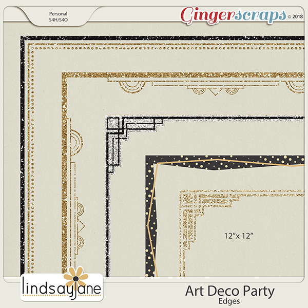 Art Deco Party Edges by Lindsay Jane