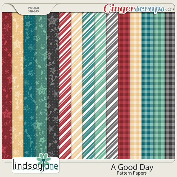 A Good Day Pattern Papers by Lindsay Jane