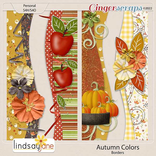 Autumn Colors Borders by Lindsay Jane