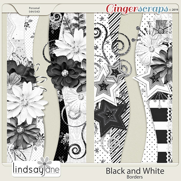 Black and White Borders by Lindsay Jane