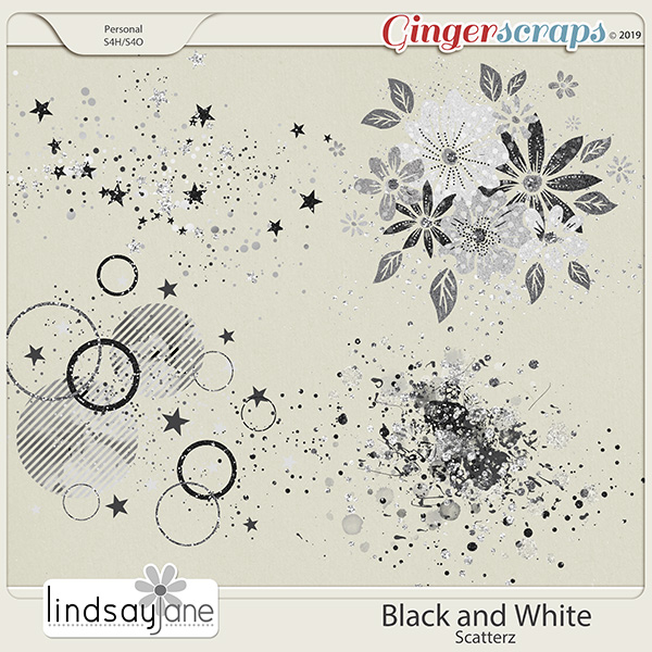 Black and White Scatterz by Lindsay Jane
