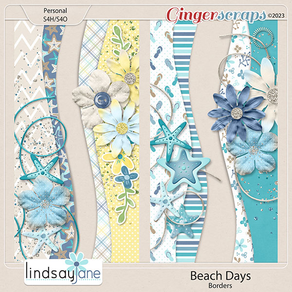 Beach Days Borders by Lindsay Jane