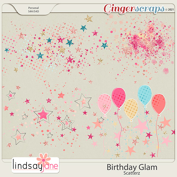 Birthday Glam Scatterz by Lindsay Jane