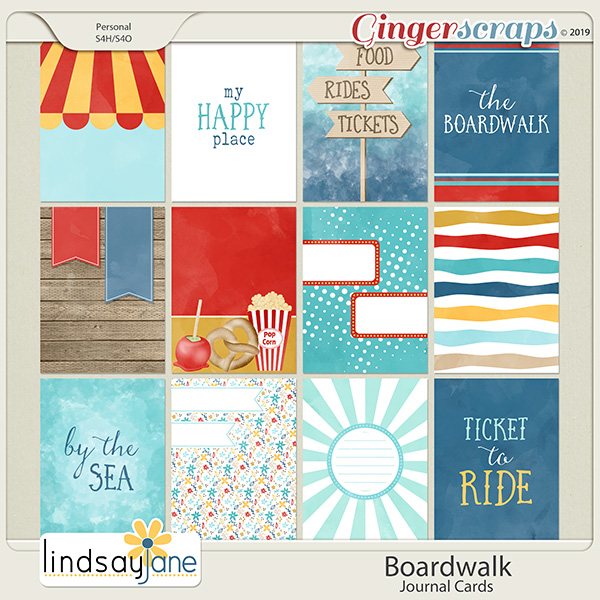 Boardwalk Journal Cards by Lindsay Jane