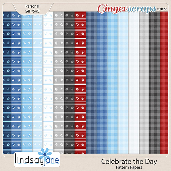 Celebrate the Day Pattern Papers by Lindsay Jane