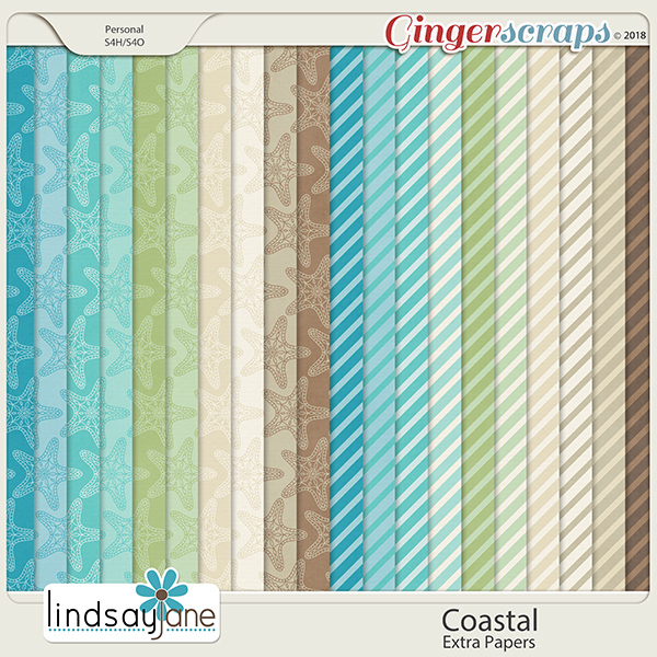 Coastal Extra Papers by Lindsay Jane