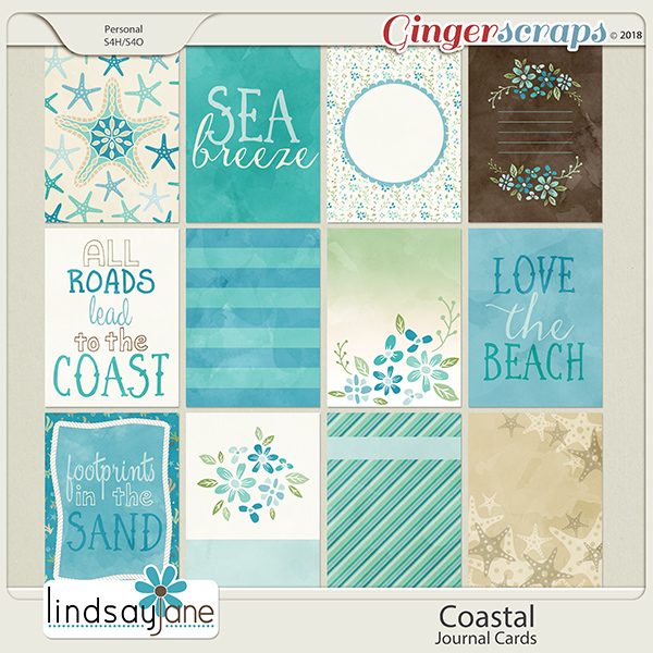 Coastal Journal Cards by Lindsay Jane