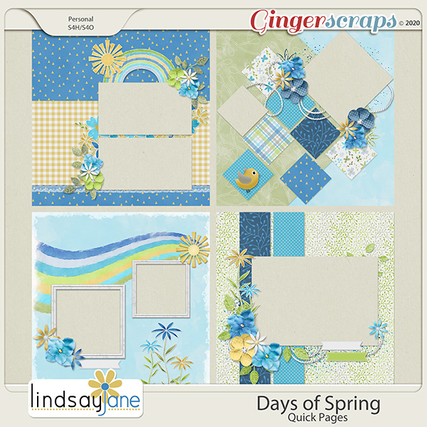 Days of Spring Quick Pages by Lindsay Jane