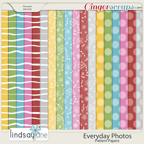 Everyday Photos Pattern Papers by Lindsay Jane