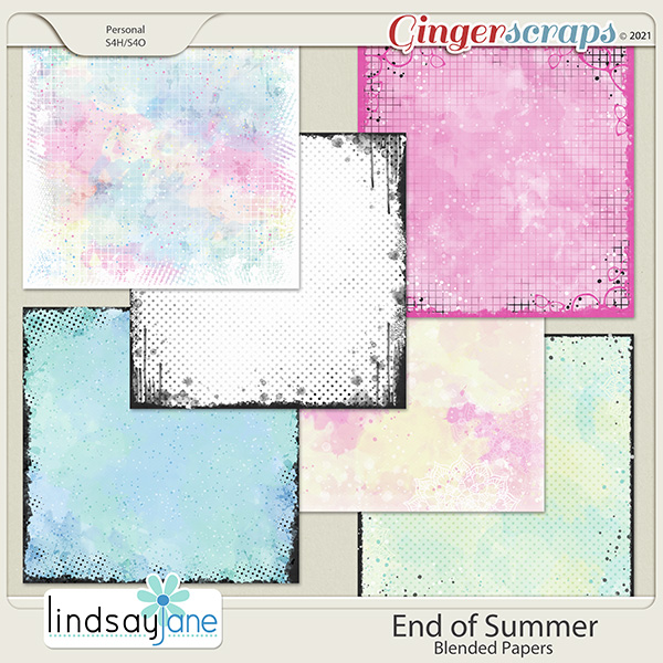 End of Summer Blended Papers by Lindsay Jane