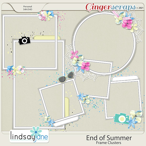 End of Summer Frame Clusters by Lindsay Jane