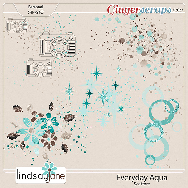 Everyday Aqua Scatterz by Lindsay Jane