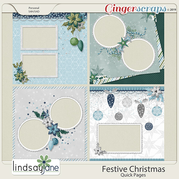 Festive Christmas Quick Pages by Lindsay Jane