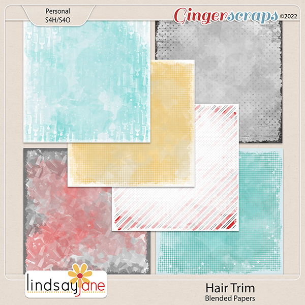 Hair Trim Blended Papers by Lindsay Jane
