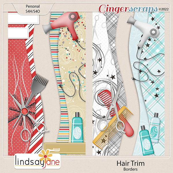 Hair Trim Borders by Lindsay Jane