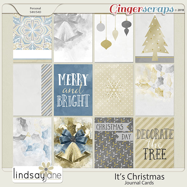 Its Christmas Journal Cards by Lindsay Jane