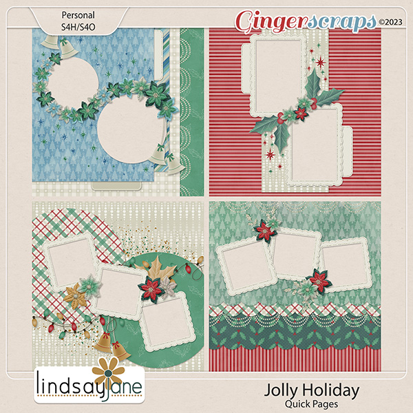 Jolly Holiday Quick Pages by Lindsay Jane