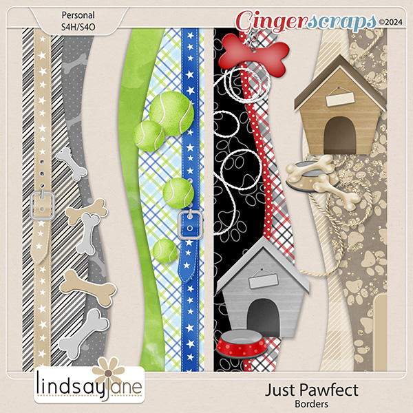 Just Pawfect Borders by Lindsay Jane
