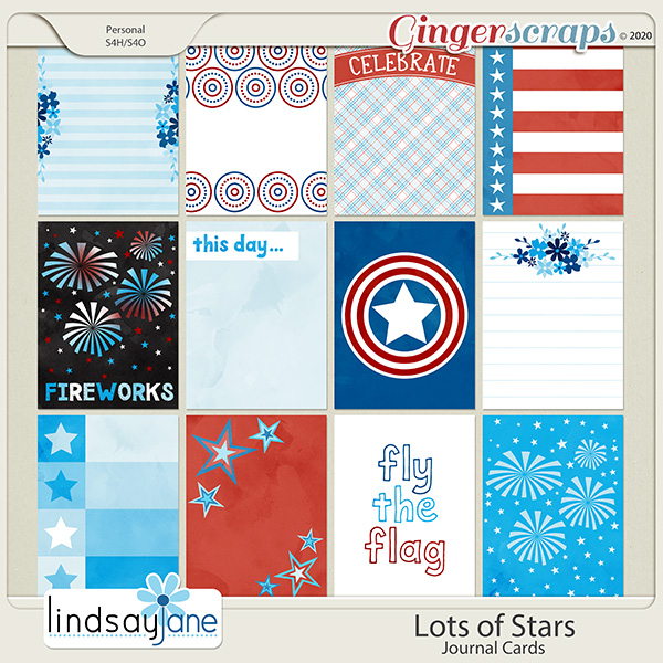 Lots of Stars Journal Cards by Lindsay Jane