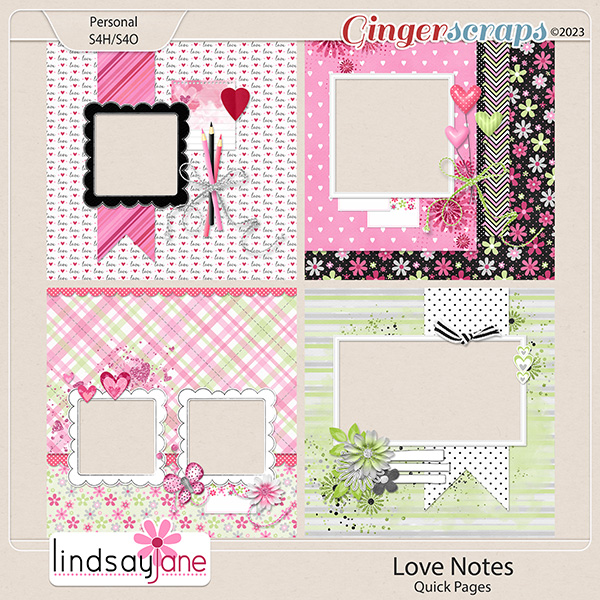 Love Notes Quick Pages by Lindsay Jane