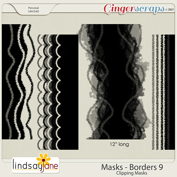 Masks Borders 9 by Lindsay Jane