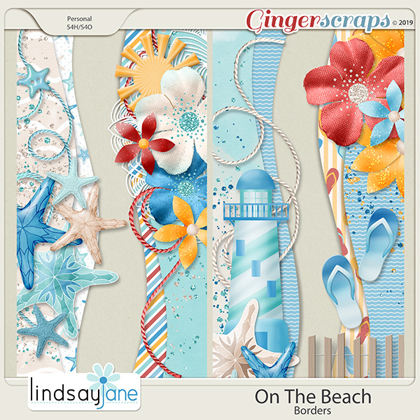 On The Beach Borders by Lindsay Jane