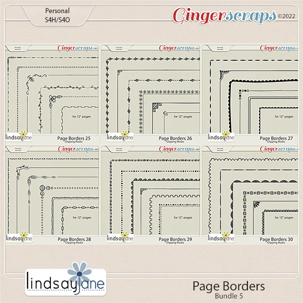 Page Borders Bundle 5 by Lindsay Jane