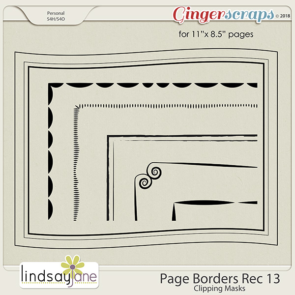 Page Borders Rec 13 by Lindsay Jane