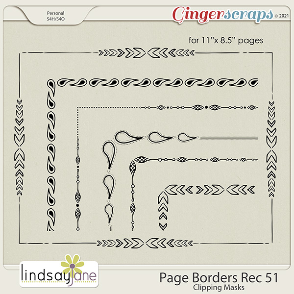 Page Borders Rec 51 by Lindsay Jane