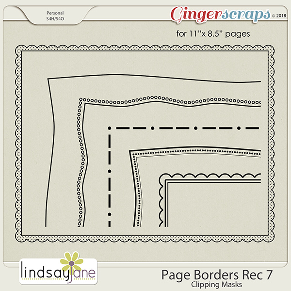 Page Borders Rec 7 by Lindsay Jane