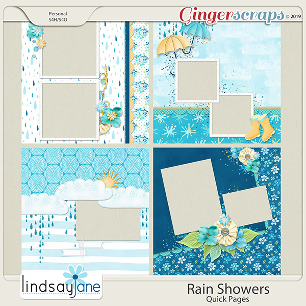 Rain Showers Quick Pages by Lindsay Jane