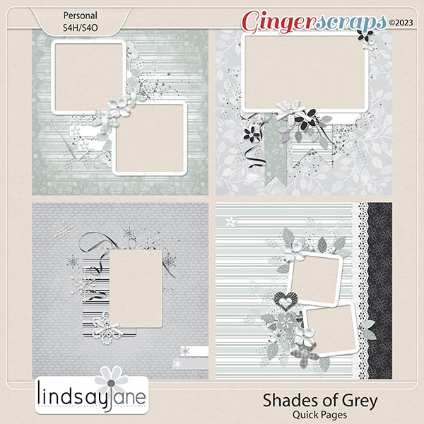 Shades of Grey Quick Pages by Lindsay Jane