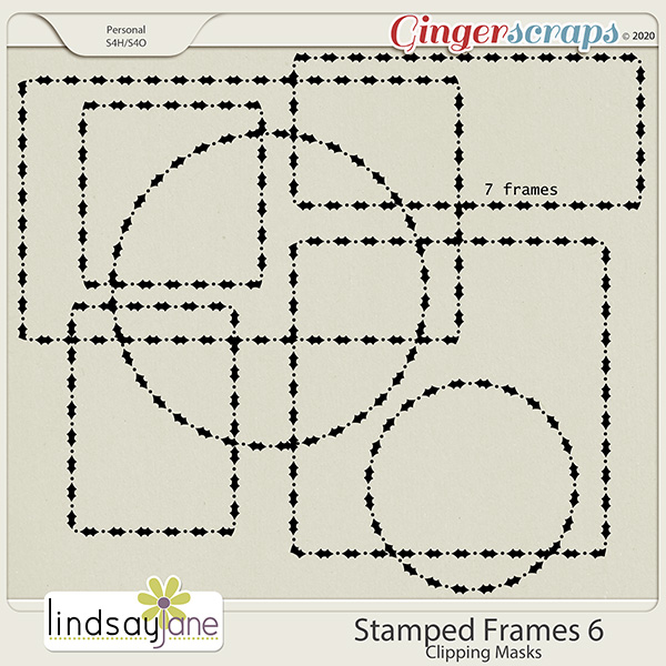 Stamped Frames 6 by Lindsay Jane