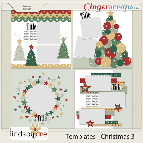 Templates - Christmas 3 by Lindsay Jane