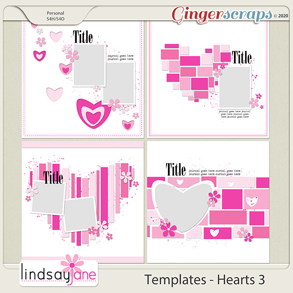 Templates - Hearts 3 by Lindsay Jane